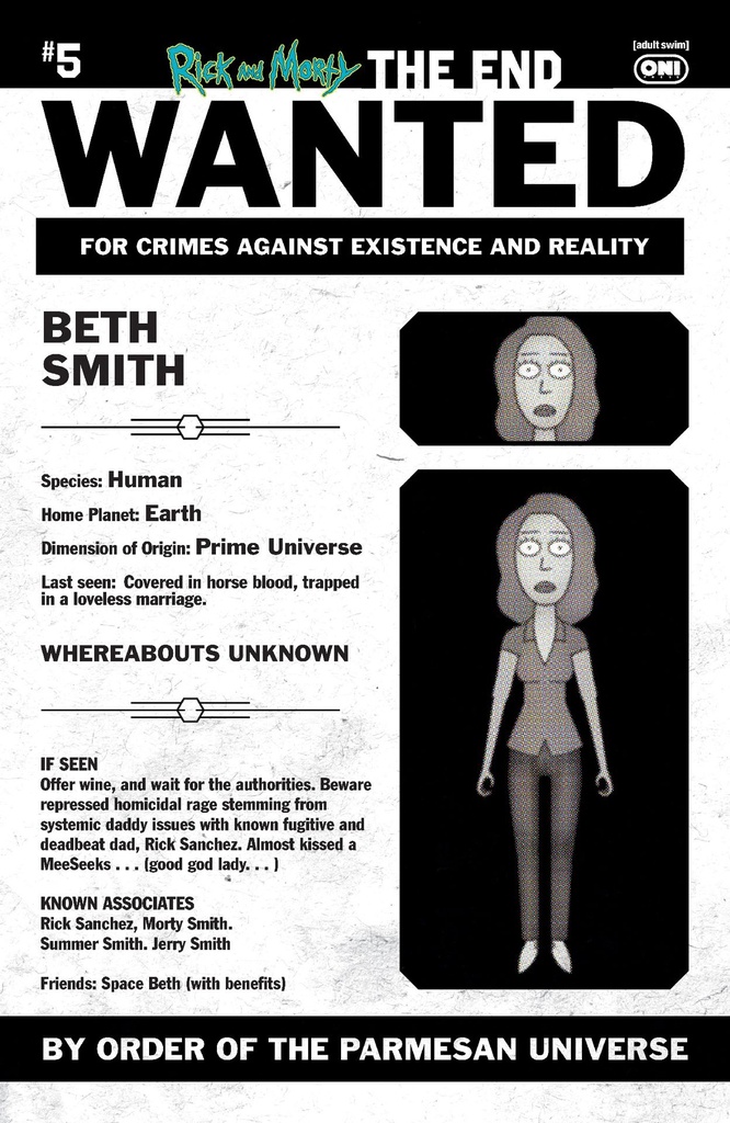 RICK AND MORTY END 5CVR C INC 1:10 PHIL MURPHY MOST WANTED V
