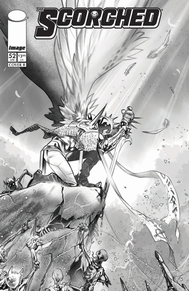 SPAWN SCORCHED 52 CVR B IG GUARA B&W VAR