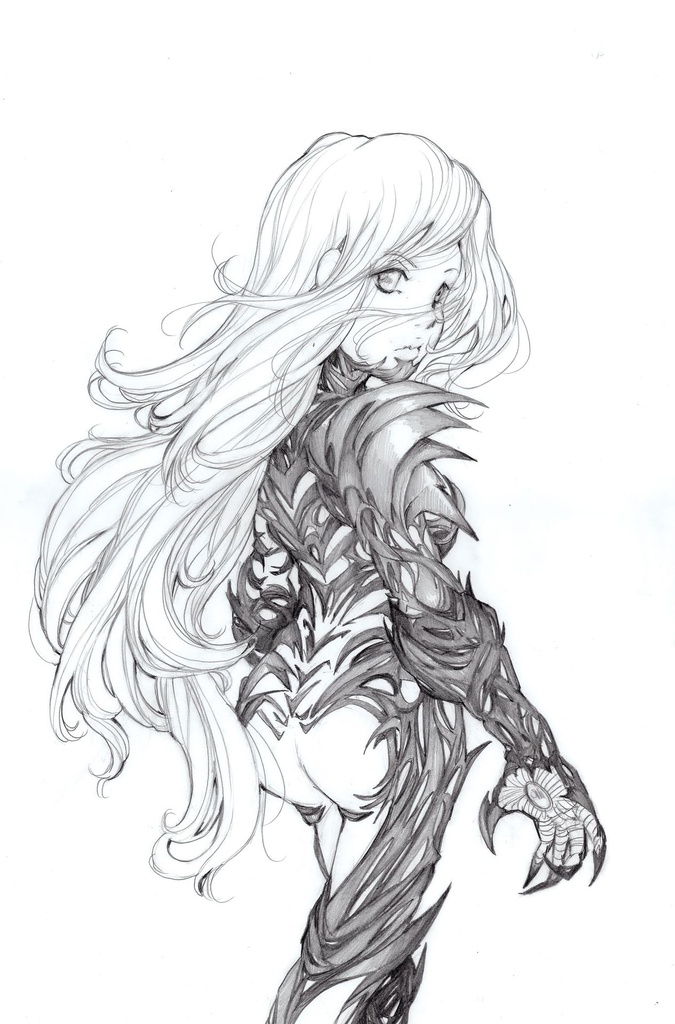 WITCHBLADE 21 CVR D INC 1:50 CAMILLA DERRICO B&W VAR