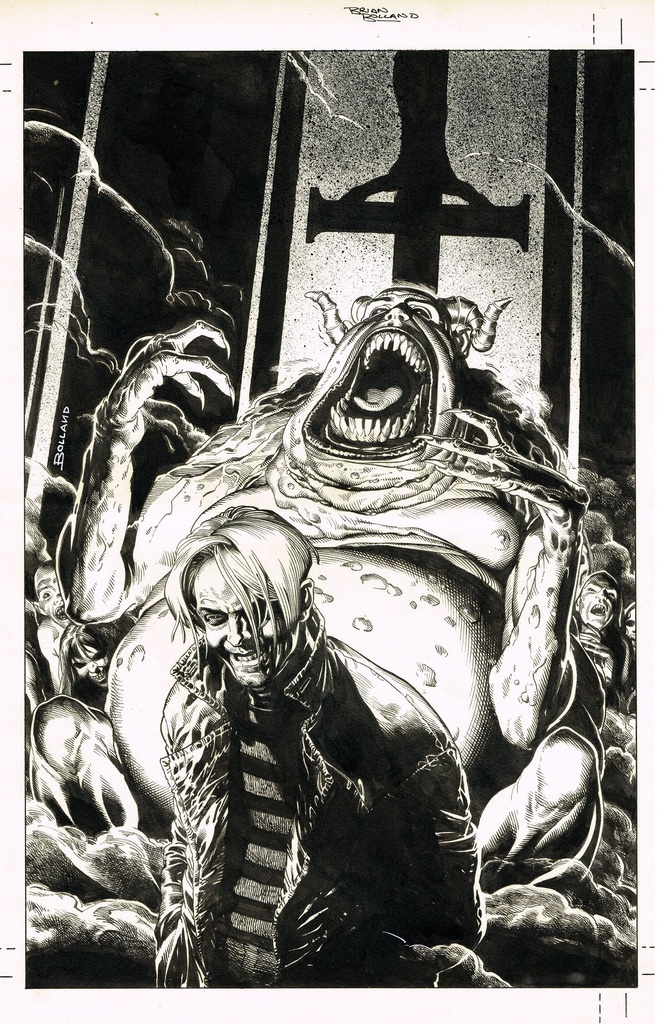KILLROY IS HERE CVR C INC 1:10 BRIAN BOLLAND B&W VAR