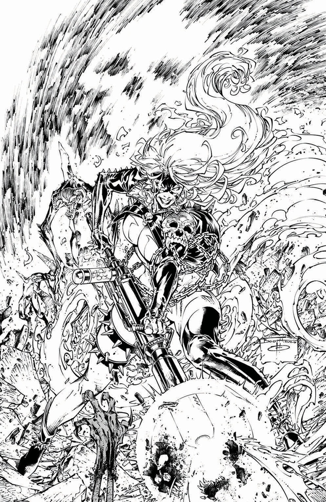SHESPAWN 1 CVR E BRETT BOOTH B&W VAR
