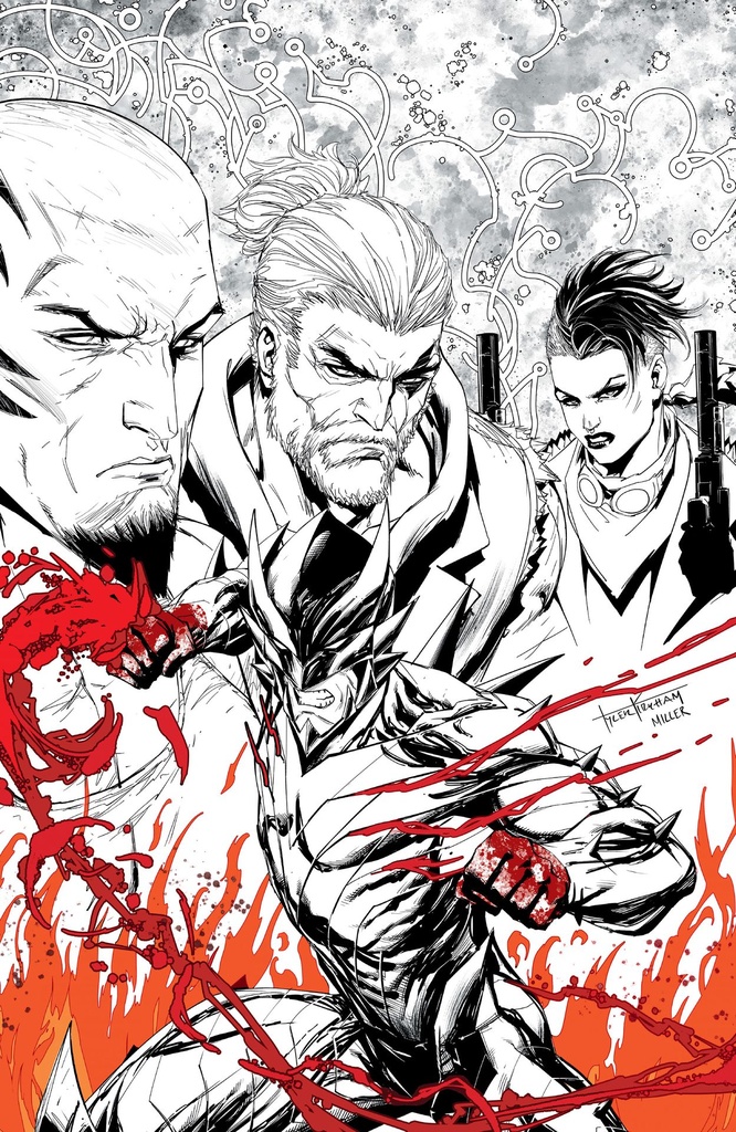 FIREBORN 1 CVR L TYLER KIRKHAM BLACK & WHITE & BLOOD VIRGIN