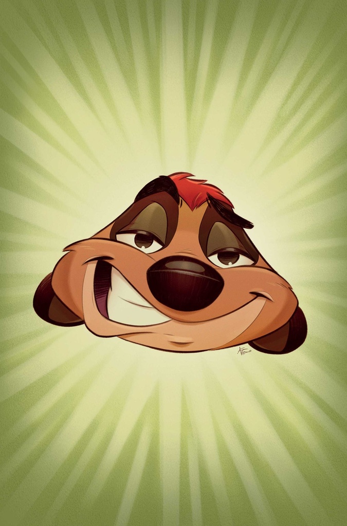 LION KING 5 CVR E INC 1:10 CARTOON HEAD VIRGIN VAR