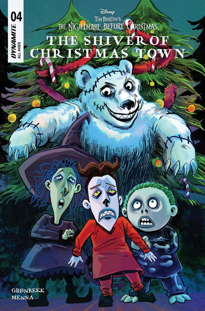 TIM BURTONS NBX SHIVER OF XMAS TOWN 4 CVR B SOO LEE VAR
