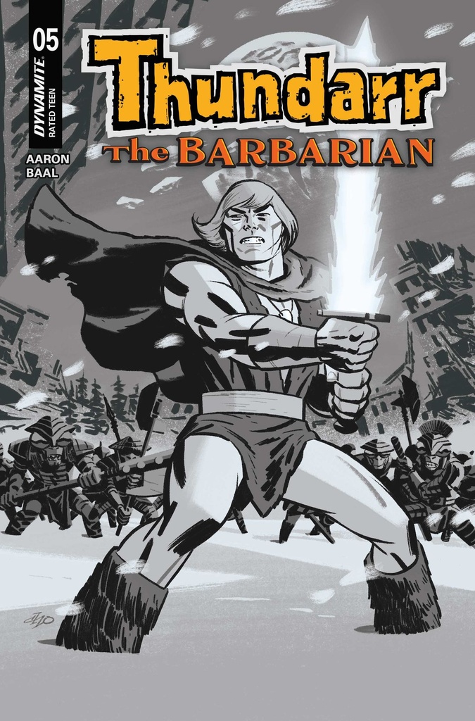 THUNDARR THE BARBARIAN 5 CVR F INC 1:10 MICHAEL CHO LINE ART
