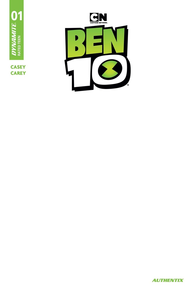 BEN 10 1 CVR F BLANK AUTHENTIX VAR