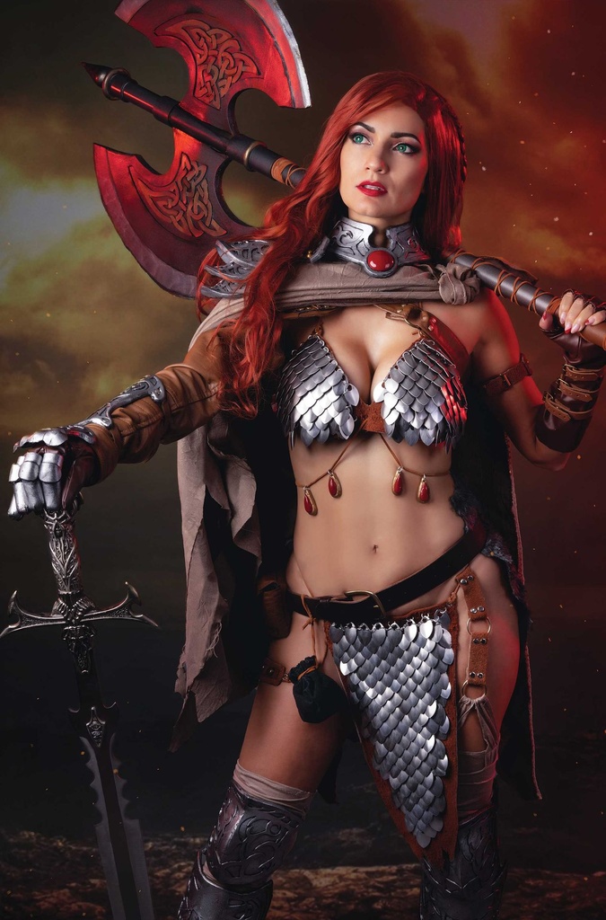 GIANT SIZED SAVAGE TALES CVR I INC 1:10 IVY COSPLAY RED SONJ