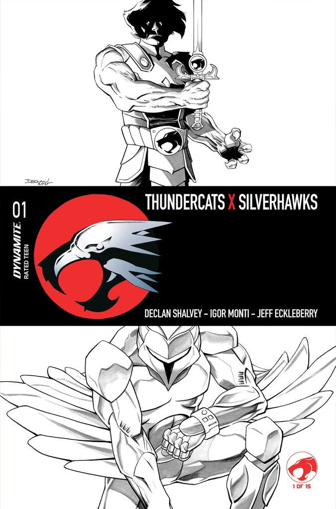 THUNDERCATS X SILVERHAWKS 1 CVR N INC 1:35 DECLAN SHALVEY LI
