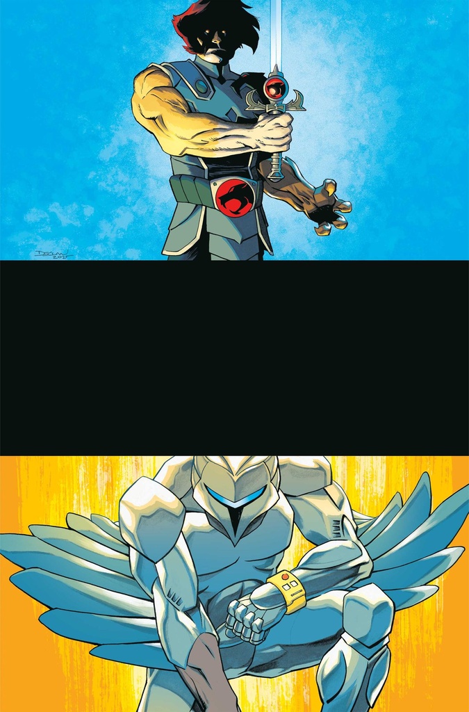 THUNDERCATS X SILVERHAWKS 1 CVR P INC 1:45 DECLAN SHALVEY VI