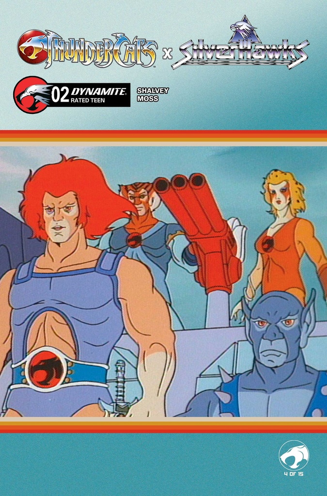 THUNDERCATS X SILVERHAWKS 2 CVR E ANIMATION ART VAR
