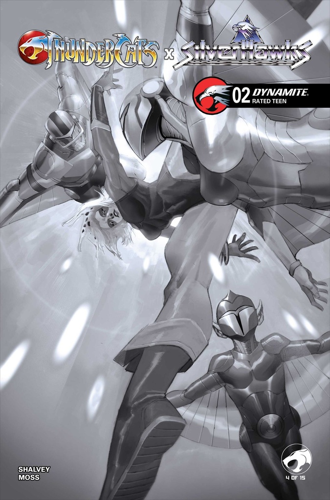 THUNDERCATS X SILVERHAWKS 2 CVR H INC 1:15 ERIC CANETE LINE