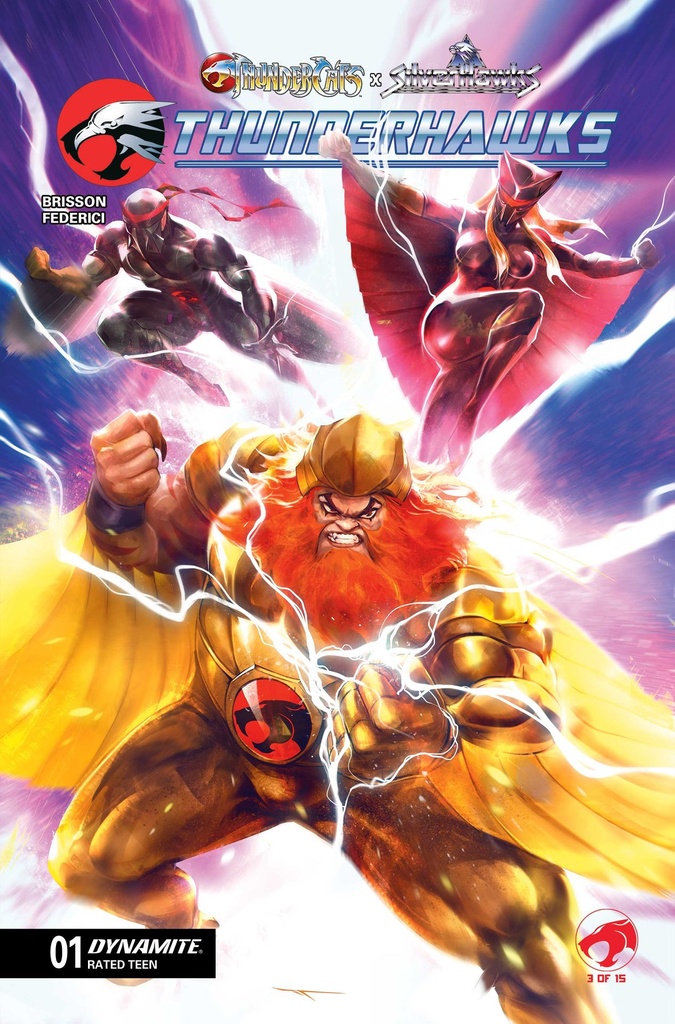 THUNDERCATS X SILVERHAWKS THUNDERHAWKS 1 CVR R INC 1:100 IVA