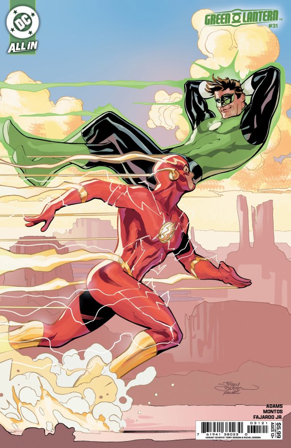 DF GREEN LANTERN 31 SIGNED TERRY AND RACHEL DODSON
