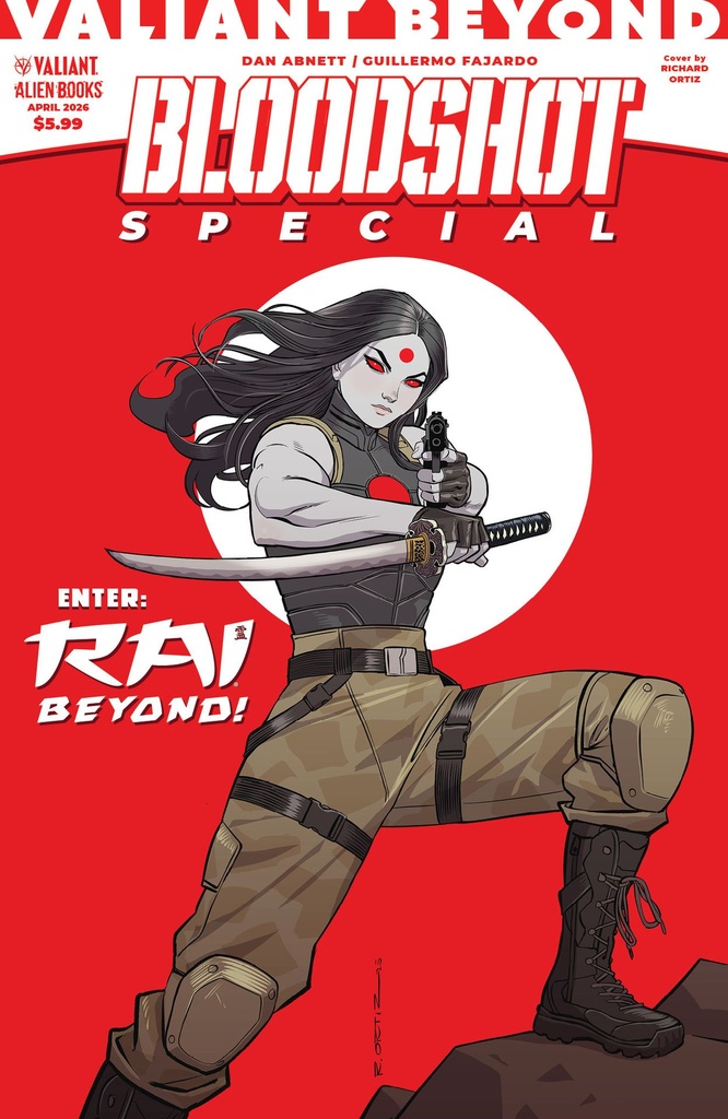VALIANT BEYOND BLOODSHOT SPECIAL VAR RI (15) (ORTIZ FULL ART