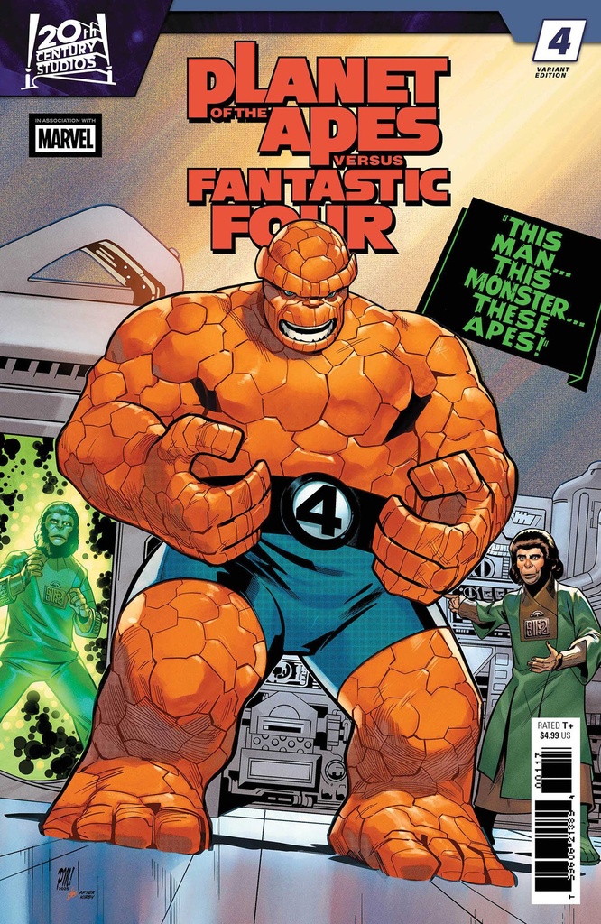 PLANET OF THE APES VS FANTASTIC FOUR 4 PACO MEDINA HOMAGE VA