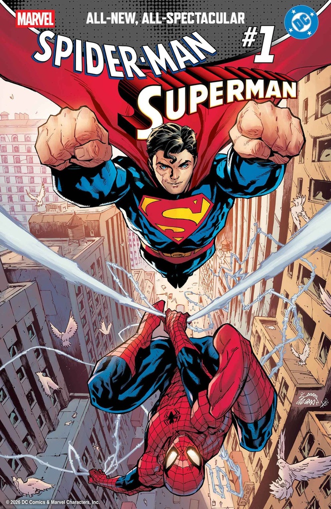 MARVEL/DC SPIDER MAN/SUPERMAN 1 RYAN STEGMAN VAR