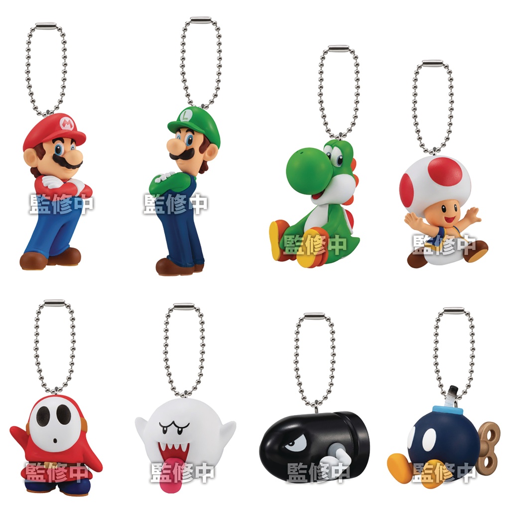 SUPER MARIO BROS MASCOT CHARM COLLECTION 10PC BLIND BAG ASST