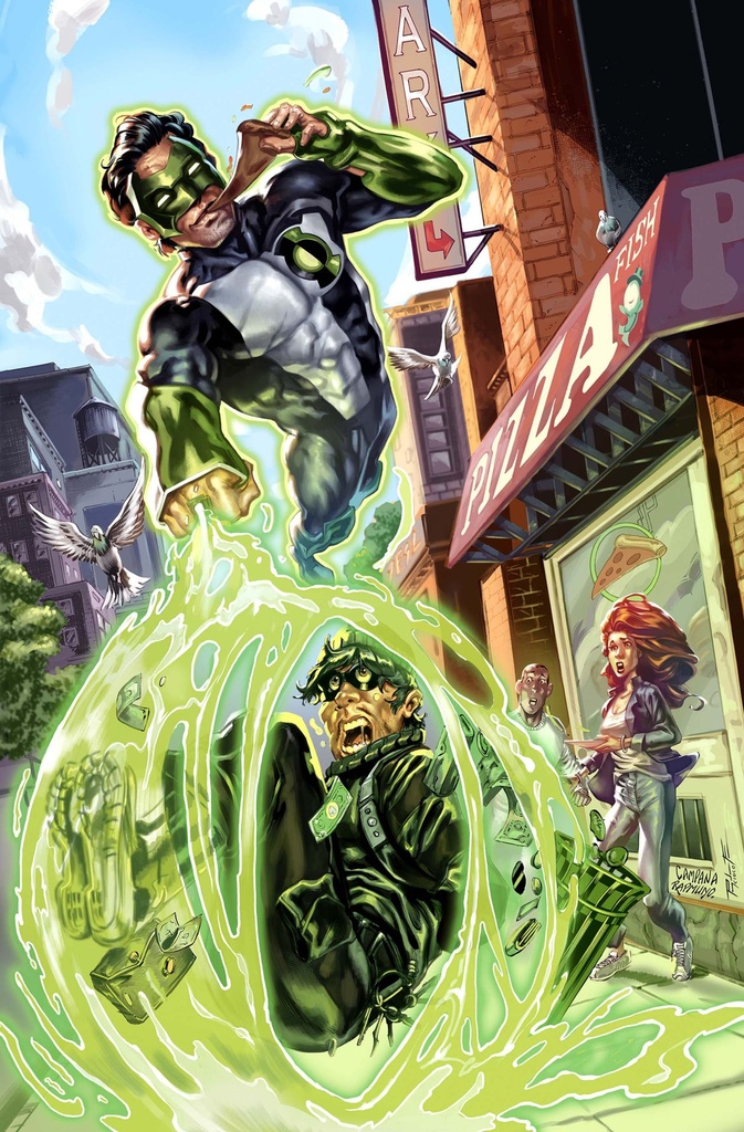 GREEN LANTERN 34 CVR D CHRIS CAMPANA CARD STOCK VAR