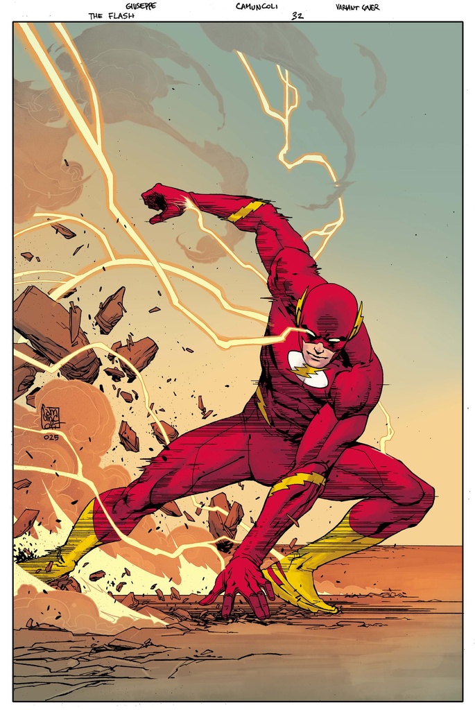 FLASH 32 CVR C GIUSEPPE CAMUNCOLI CARD STOCK VAR