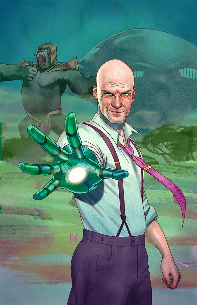 JUSTICE LEAGUE UNLIMITED 18 CVR D KEVIN WADA CARD STOCK VAR