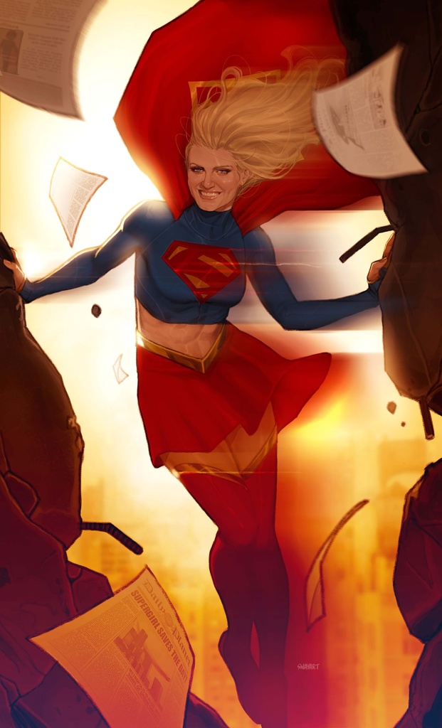 SUPERGIRL 12 CVR D JOSHUA SWAY SWABY CARD STOCK VAR