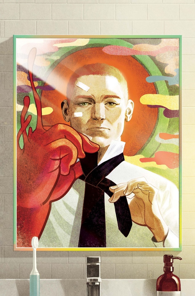 ABSOLUTE MARTIAN MANHUNTER 11 CVR B MIKE DEL MUNDO CARD STOC