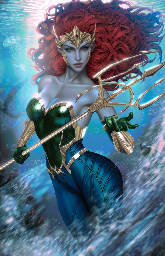 EMPEROR AQUAMAN 17 CVR B ARIEL DIAZ CARD STOCK VAR