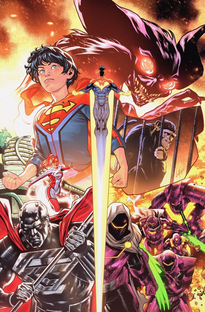 SUPERMAN UNLIMITED 12 CVR E LUCAS MEYER THINGS TO COME CARD