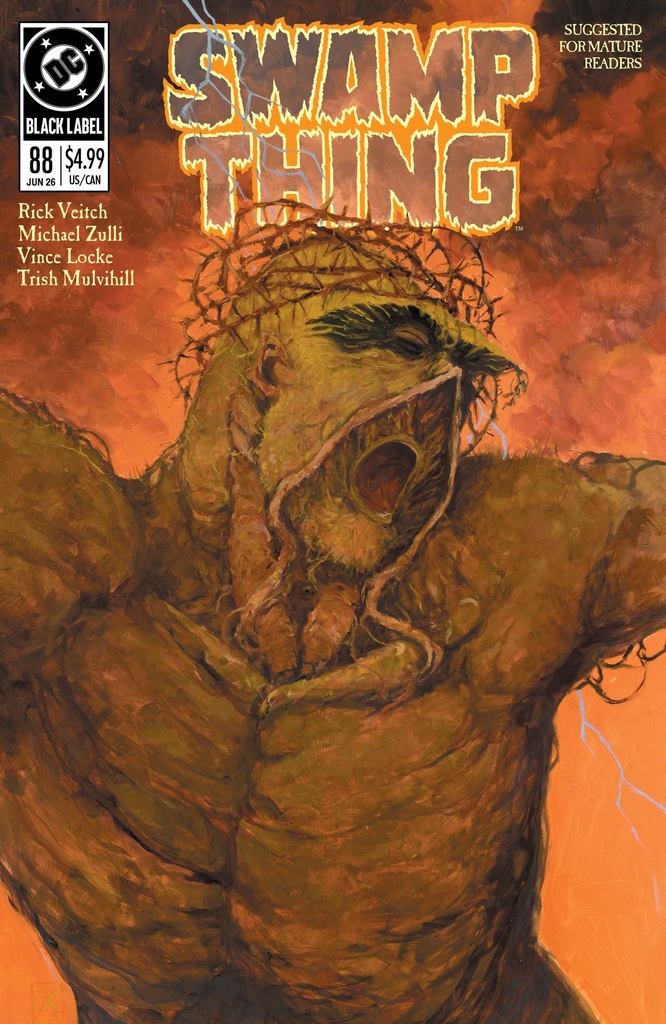 SWAMP THING 1989 1CVR D MICHAEL ZULLI FOIL VAR