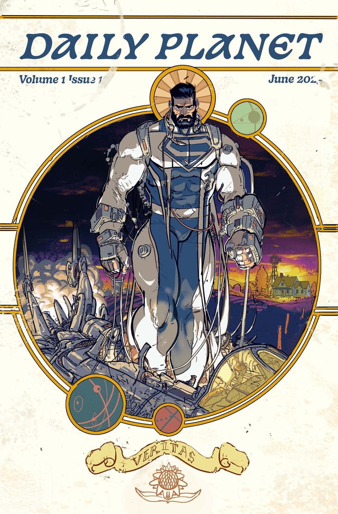 SUPERMAN FATHER OF TOMORROW 1 CVR C RILEY ROSSMO CARD STOCK