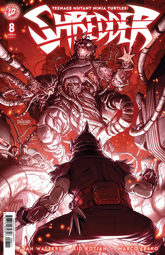 TMNT SHREDDER 8 COVER A (SANTOLOUCO)