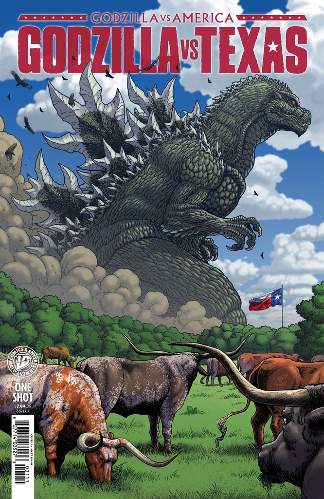 GODZILLA VS AMERICA TEXAS COVER A (FRANK)