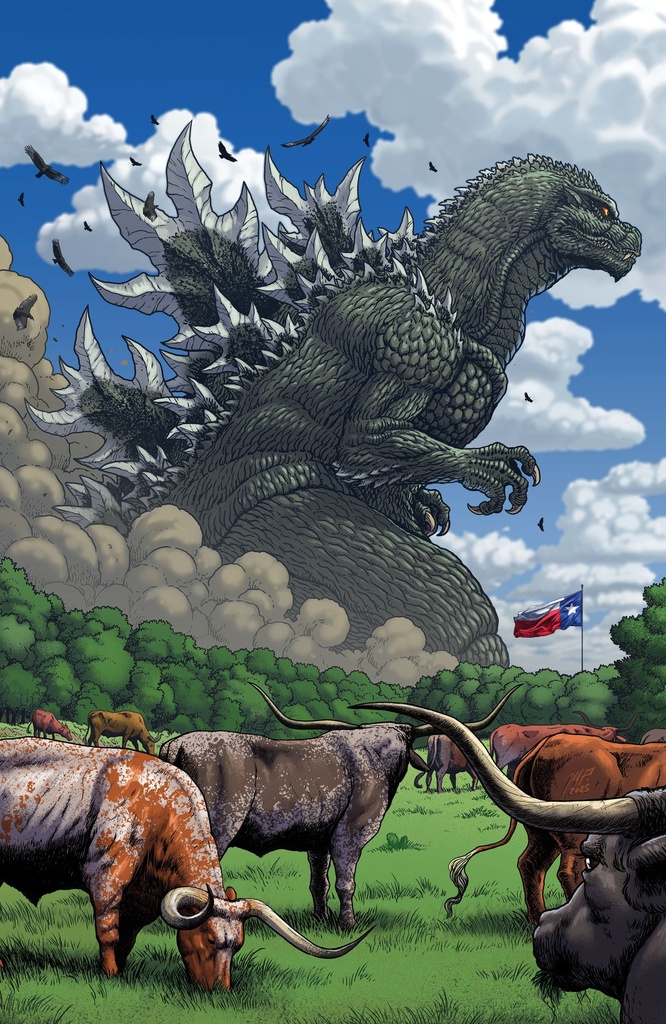 GODZILLA VS AMERICA TEXAS VARIANT RI (50) (FRANK FULL ART)