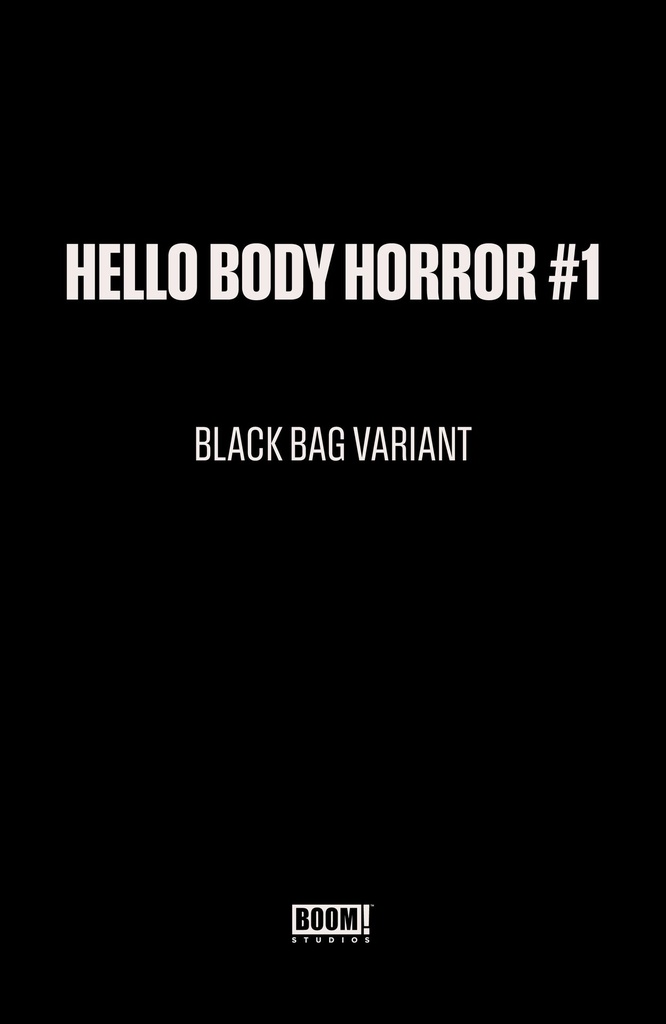 HELLO BODY HORROR 1 C BLACK BAG VAR (DRESSED BLACK BAG WAYSH