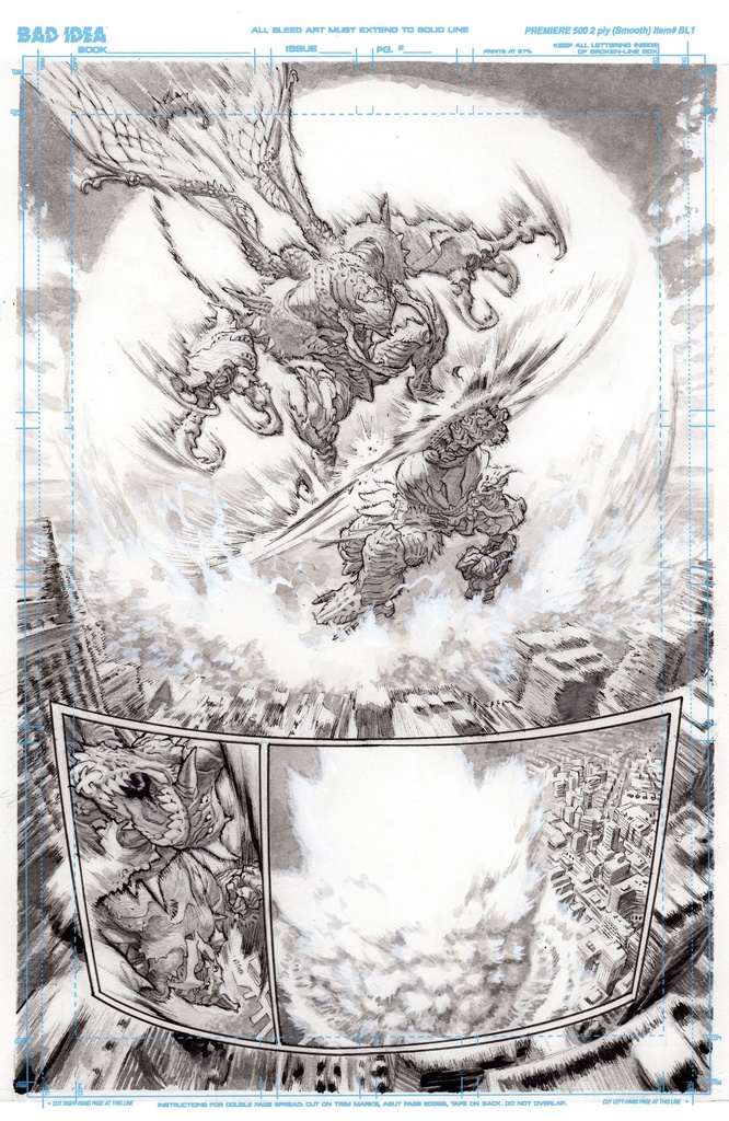 OLYMPUS SAGA MEGALITH 1 CVR G LEWIS LAROSA ORIGINAL ART ED 4