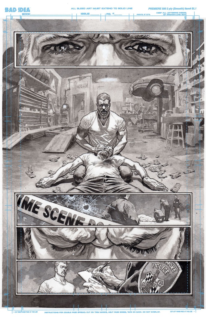 OLYMPUS SAGA MEGALITH 1 CVR J LEWIS LAROSA ORIGINAL ART ED 7