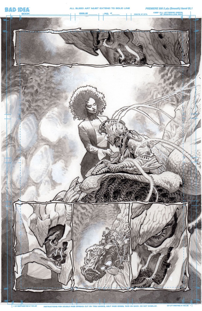 OLYMPUS SAGA MEGALITH 1 CVR K LEWIS LAROSA ORIGINAL ART ED 8