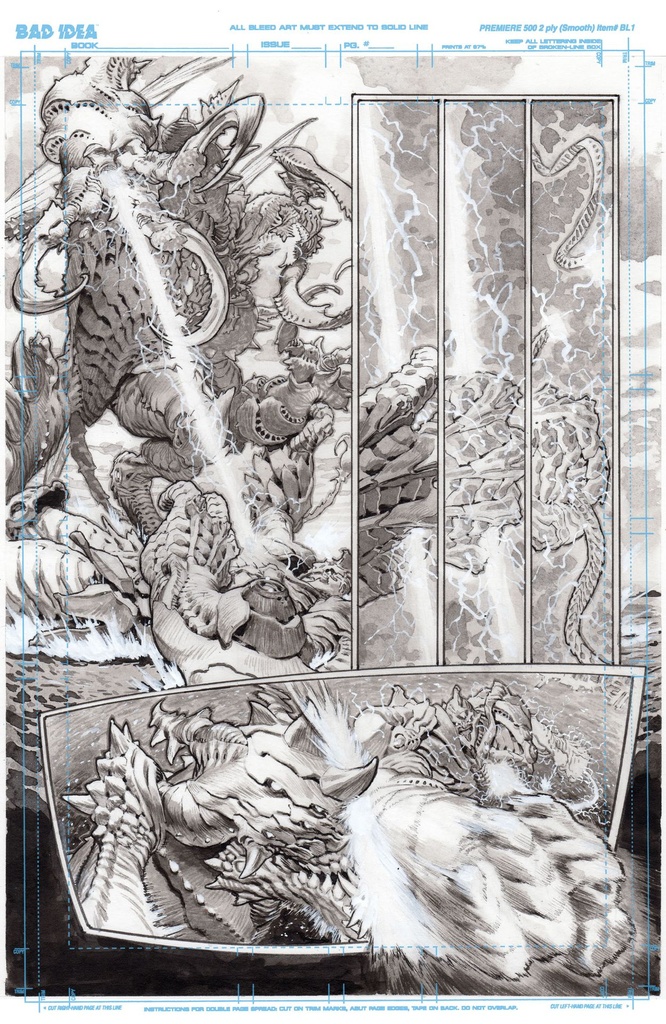 OLYMPUS SAGA MEGALITH 1 CVR L LEWIS LAROSA ORIGINAL ART ED 9