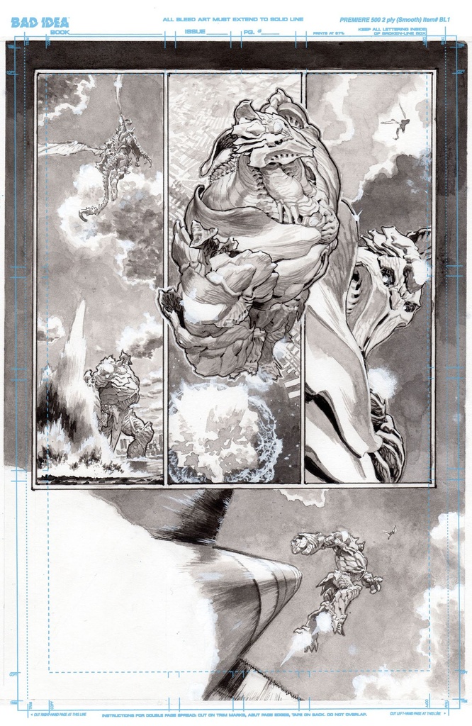 OLYMPUS SAGA MEGALITH 1 CVR N LEWIS LAROSA ORIGINAL ART ED 1