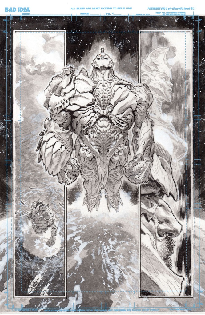 OLYMPUS SAGA MEGALITH 1 CVR T LEWIS LAROSA ORIGINAL ART ED 1