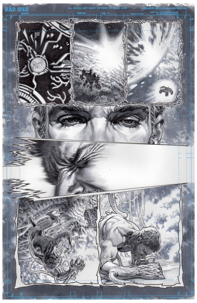 OLYMPUS SAGA MEGALITH 1 CVR AC LEWIS LAROSA ORIGINAL ART ED
