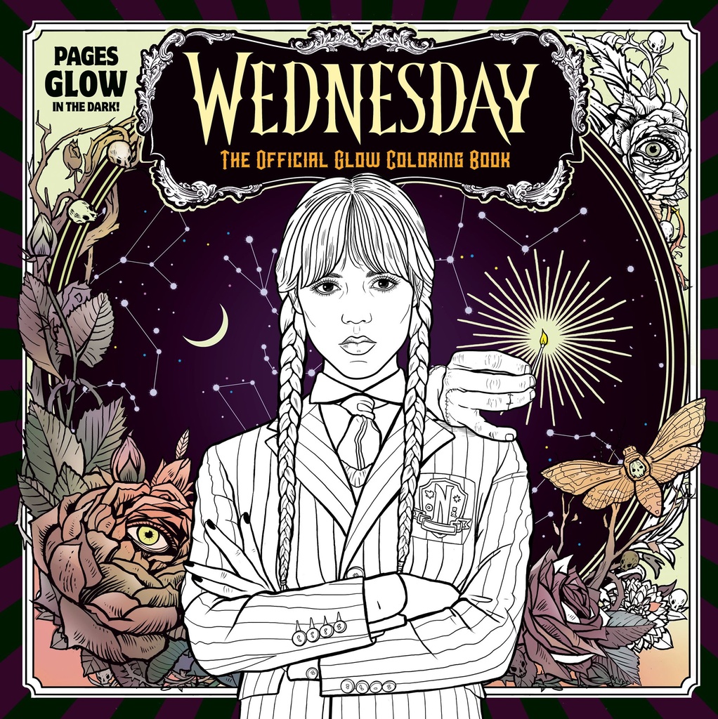 WEDNESDAY OFFICIAL GLOW COLORING BOOK