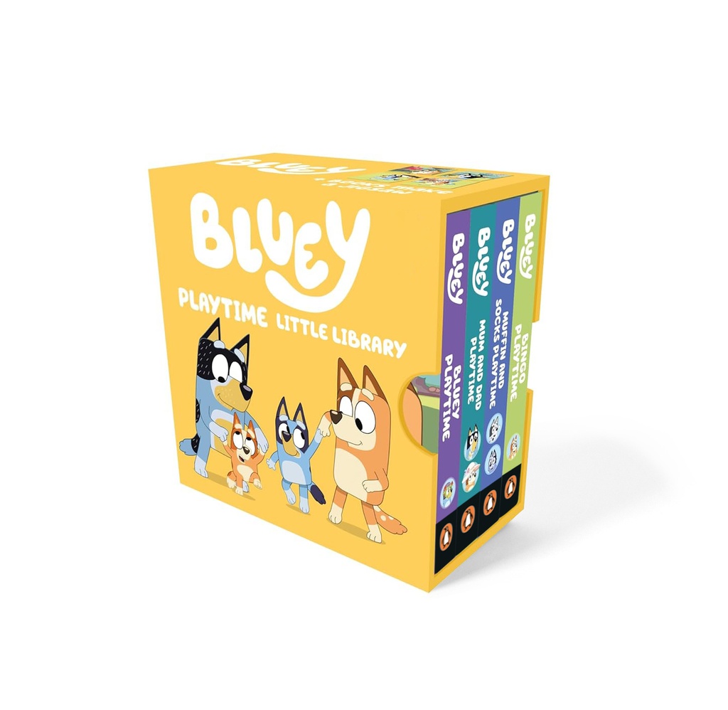 BLUEY PLAYTIME LITTLE LIBRARY 4 BOOK BOX SET