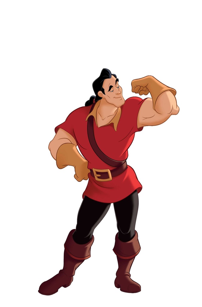 DISNEY VILLAINS GASTON 3 CVR G INC 1:15 ANIMATION ART VIRGIN