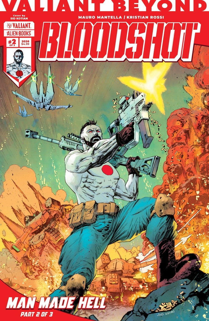VALIANT BEYOND BLOODSHOT 5MAN MADE HELL 2 VAR B (KOTIAN)