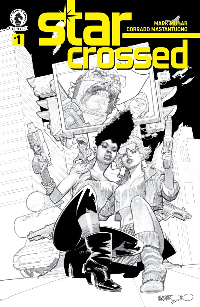 STARCROSSED 1 (CVR B) (B&W) (CORRADO MASTANTUONO)
