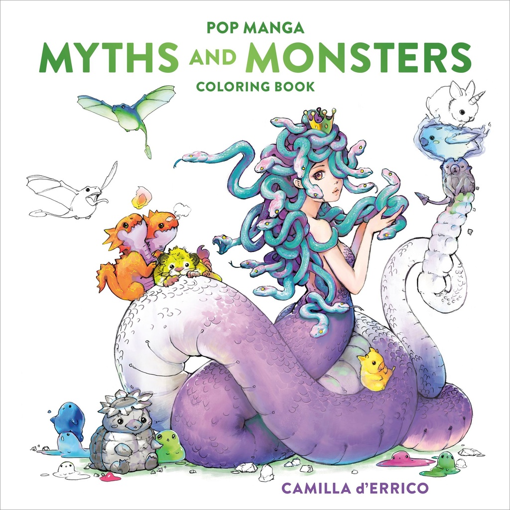 POP MANGA MYTHS MONSTERS COLORING BOOK