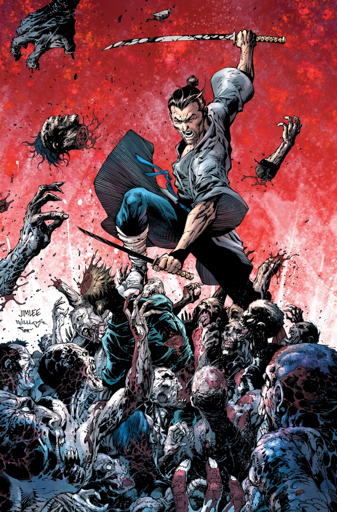 DEAD SAMURAI 8 CVR E INC 1:100 JIM LEE VIRGIN SGN VAR