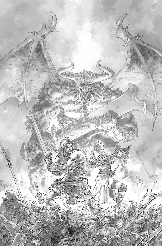 DIABLO DAWN OF HATRED 3 CVR E ALAN QUAH INKS CARDSTOCK VAR