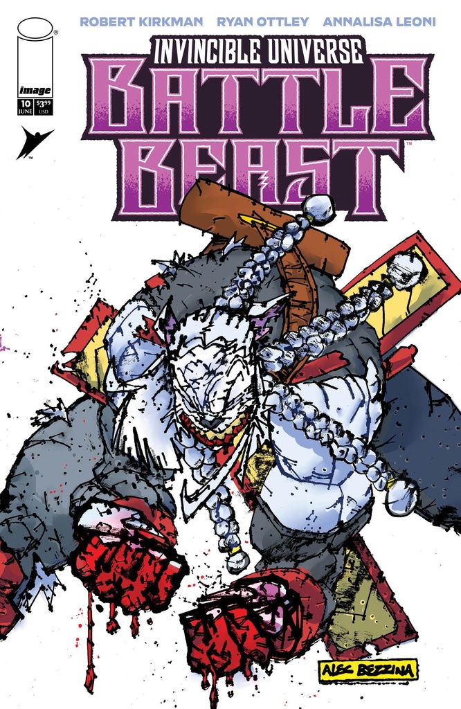 INVINCIBLE UNIVERSE BATTLE BEAST 10 CVR F INC 1:100 ALEC BEZ
